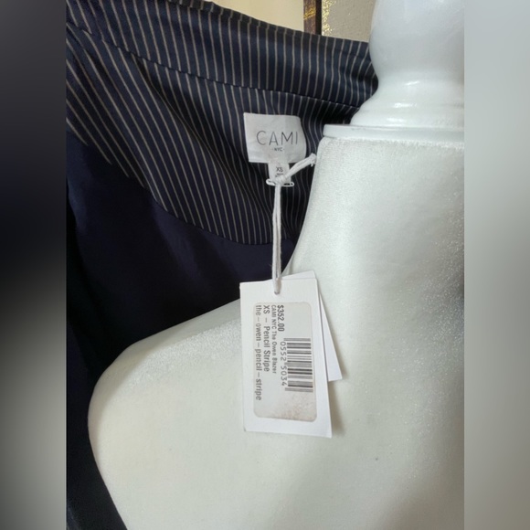 Cami NYC Owen Blazer in Navy/Grey Stripe, size XS NWT - Picture 4 of 4